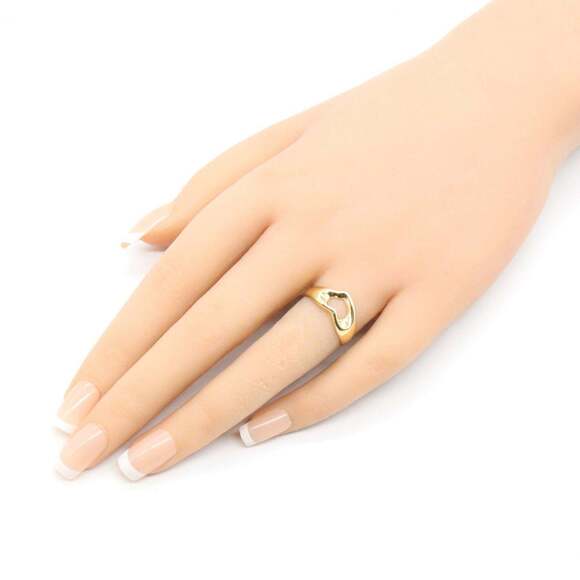 Vintage! Authentic Tiffany & Co 18k Yellow Gold Scalloped  TIFFANY Authentic 18k Gold Heart Ring